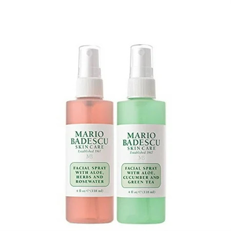 Mario Badescu Facial Spray with Rosewater & Facial Spray with Green Tea Duo, 4 oz. | Walmart (US)