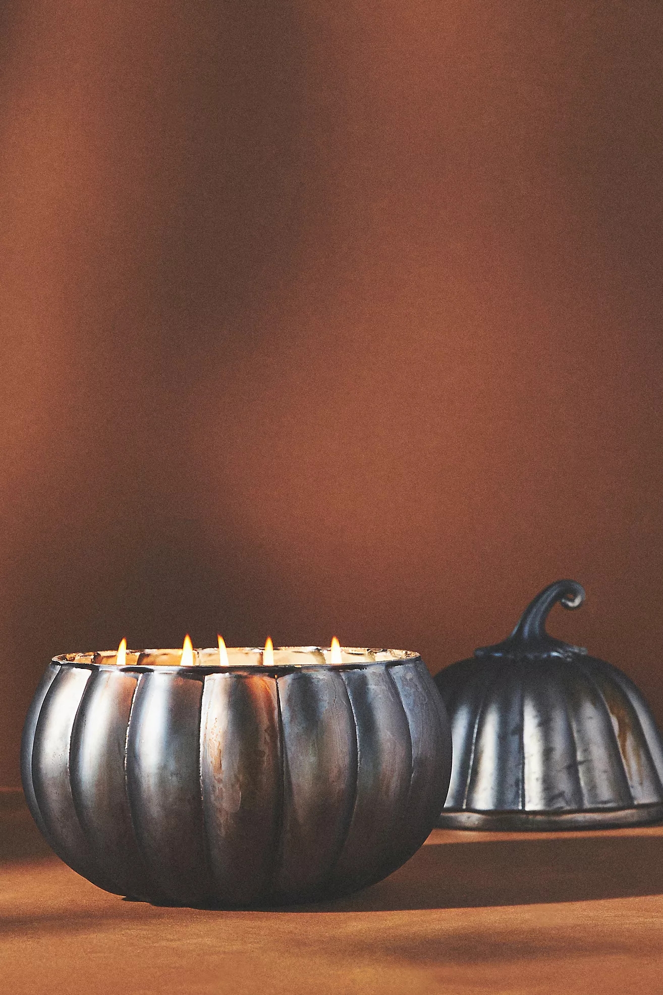 Large Glass Gourd Gourmand Pumpkin & Sweet Vanilla Candle | Anthropologie (US)