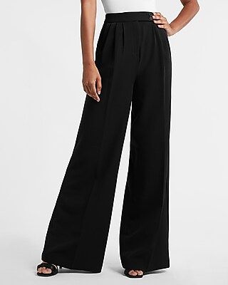 High Waisted Side Tab Wide Leg Pant | Express