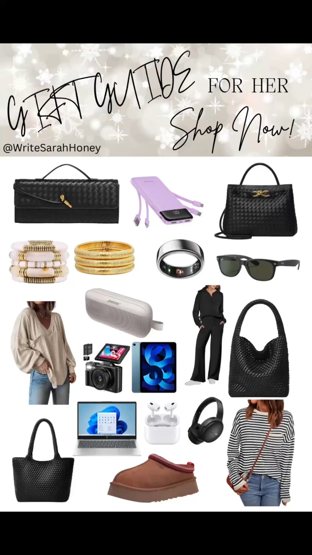 Perfect Presents for Every Woman! Follow & Like Write Sarah Honey! Shop now! 

#GiftGuide #ThoughtfulGifts #WomenGifts #PersonalizedJewelry #SelfCare #FashionAccessories #TechGadgets #HomeDecor #FitnessGifts #WomenEmpowerment #GiftIdeas 

#LTKGiftGuide #LTKFindsUnder100 #LTKHoliday