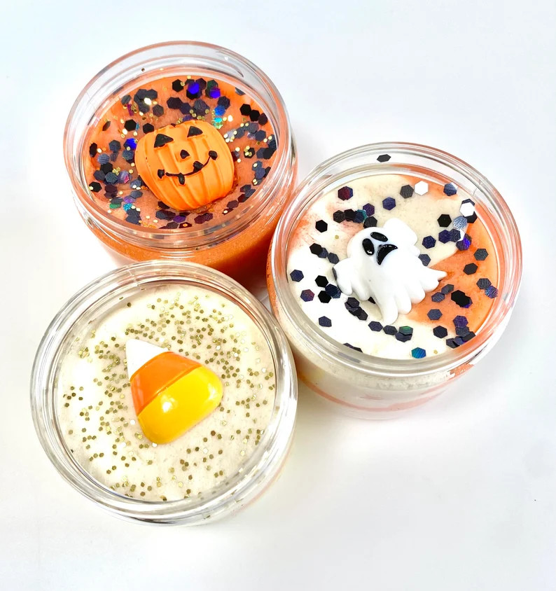 Trick or Treat Dough | Halloween Play Dough Jars | Mini Homemade Play Dough Kit | Halloween Party... | Etsy (US)