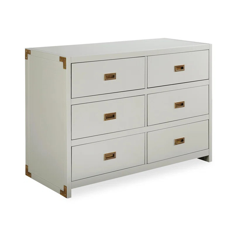Hubble 45'' Wide 6 - Drawer Double Dresser | Wayfair North America