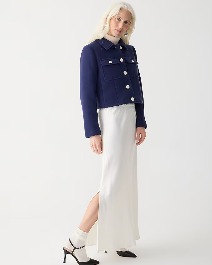 Lady jacket in Italian stadium-cloth wool | J. Crew US