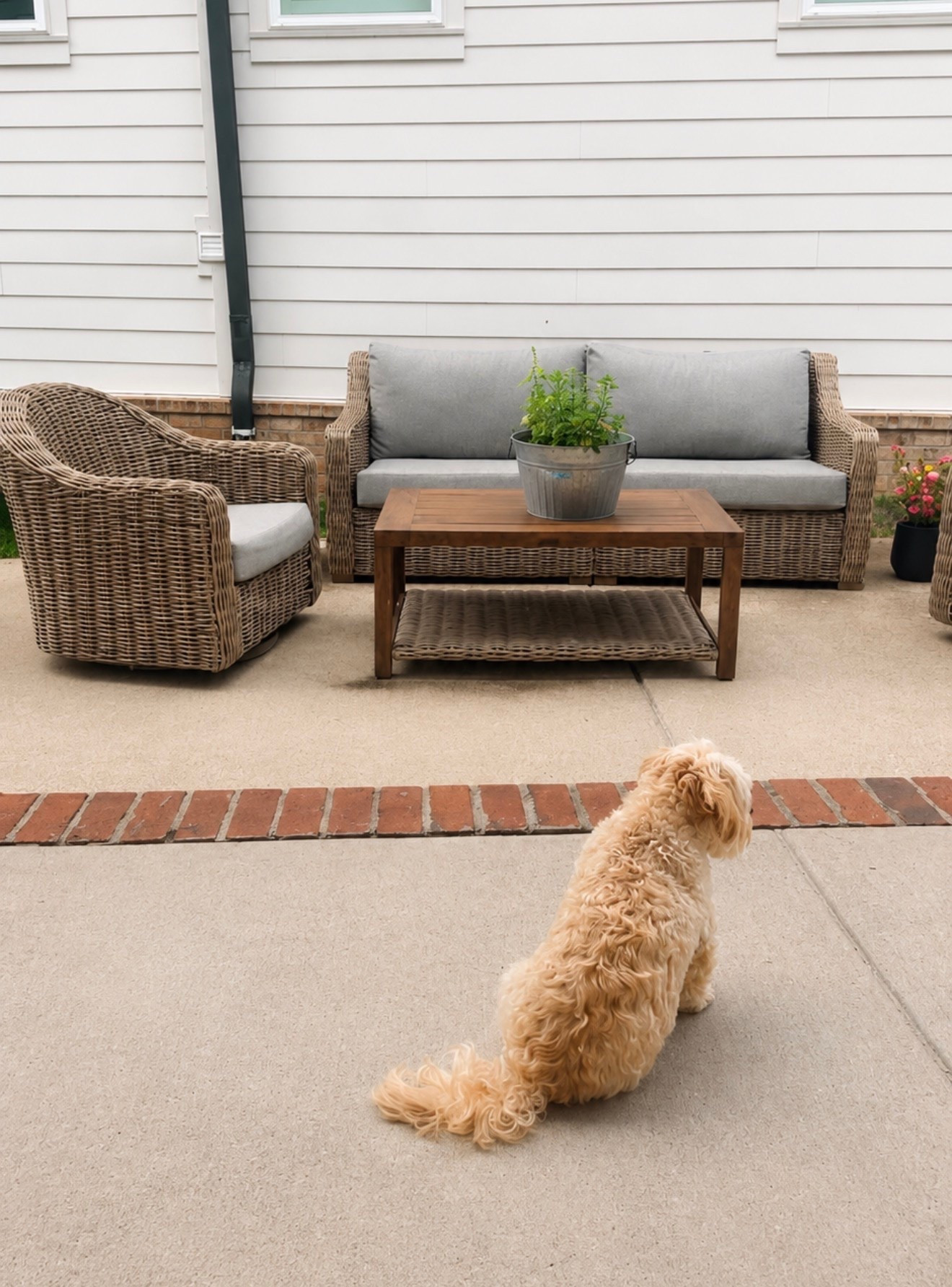 My outdoor set just looks like it’s from pottery barn