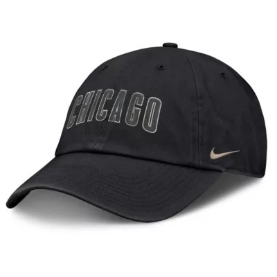 Men's MLB Nike Chicago Cubs Pack Club Adjustable Hat, Black, Medium | Belk