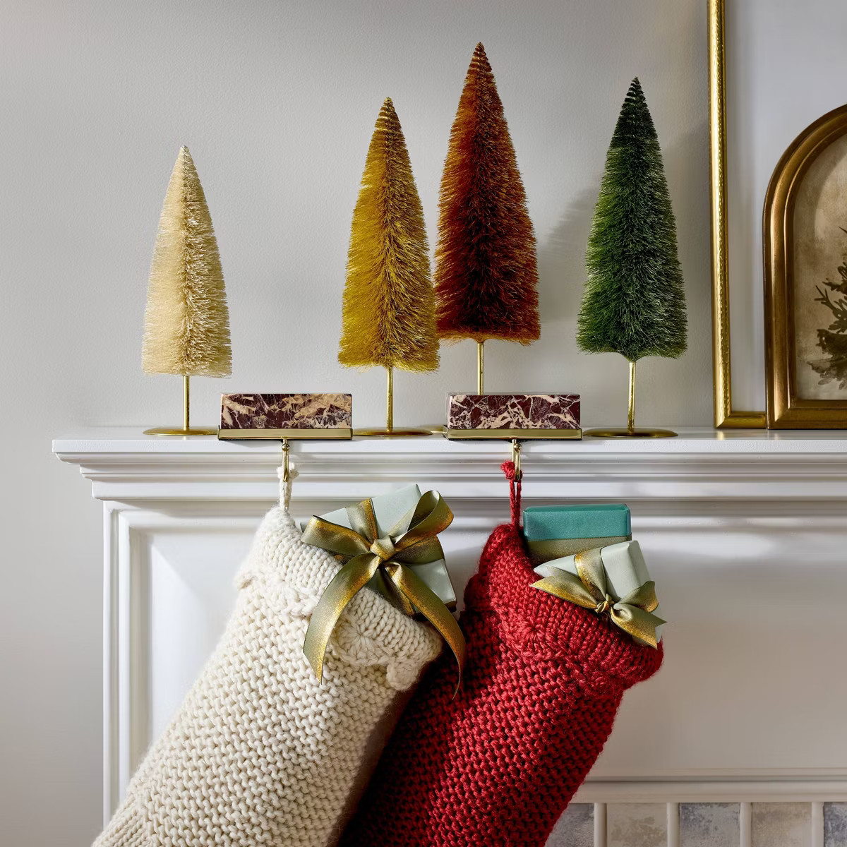 Set of 4 Decorative Bottle Brush Trees - Threshold™ designed with Studio McGee | Target