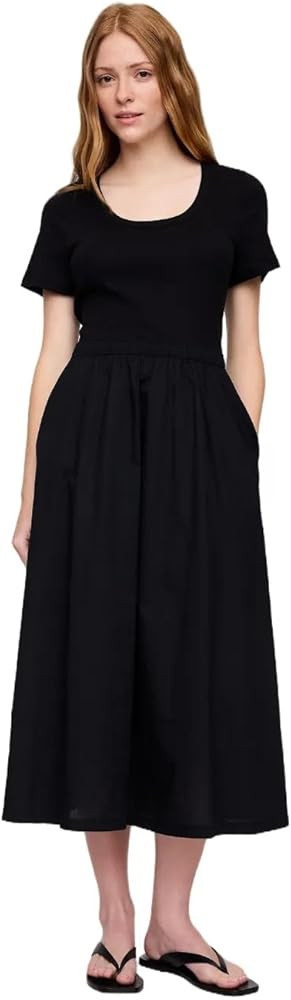 GAP Women's Scoop Neck Midi Dress | Amazon (US)