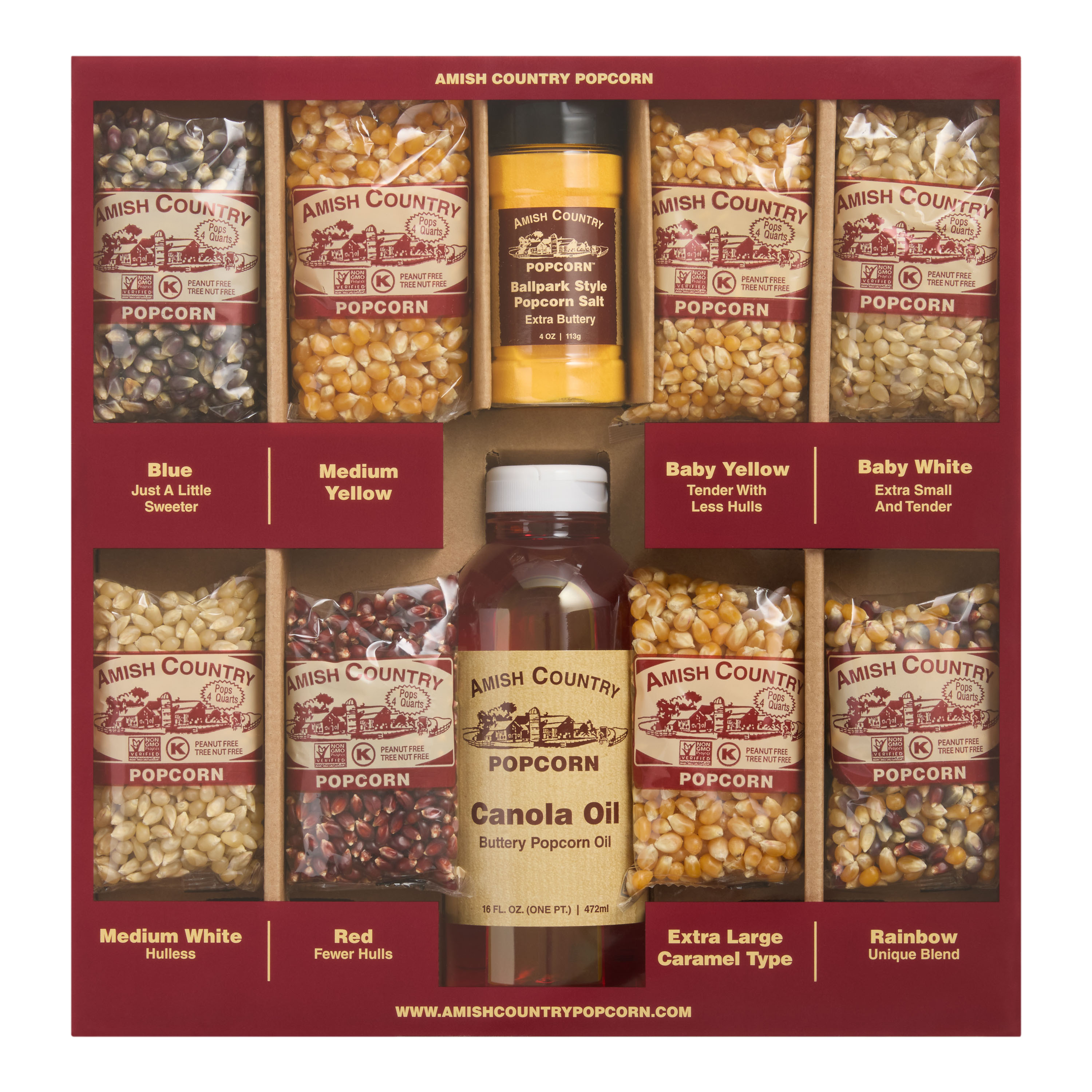 Amish Country Popcorn 10 Piece Gift Box | World Market