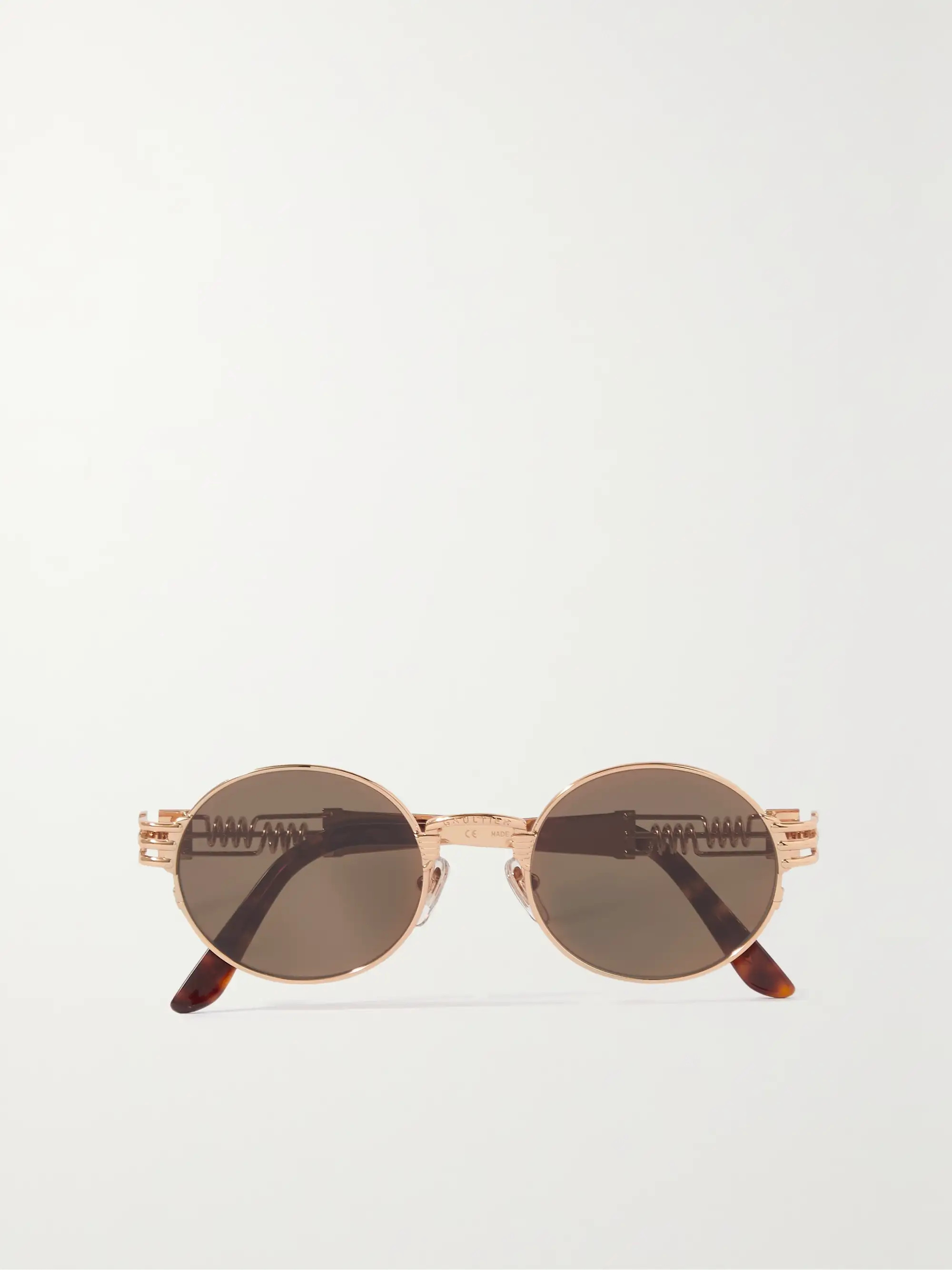 Round-frame rose gold-tone sunglasses | NET-A-PORTER (US)