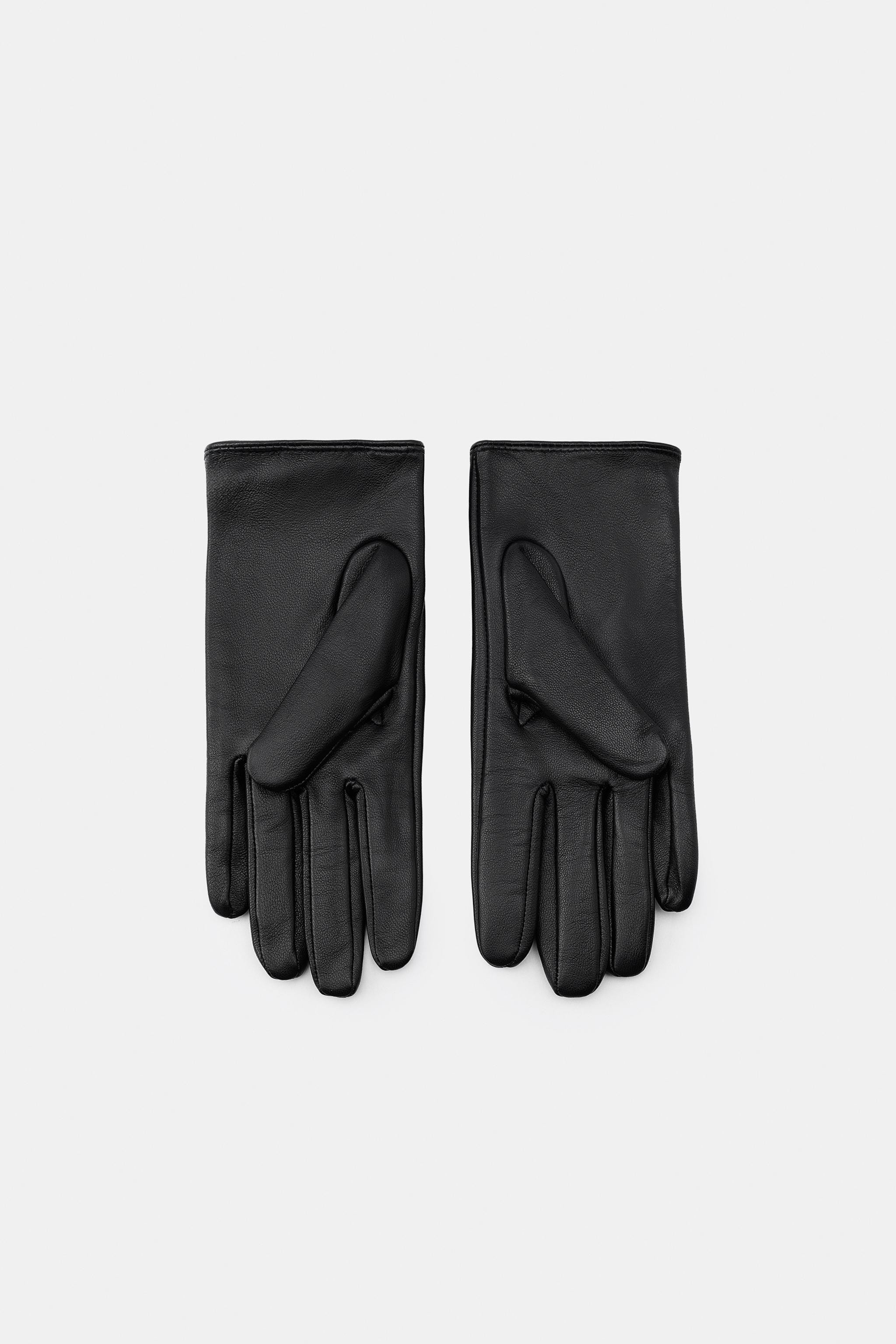 SHORT LEATHER GLOVES | Zara UK