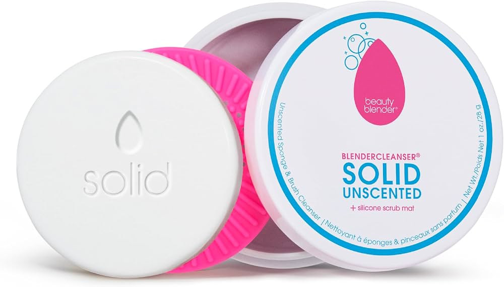 Beautyblender® | Blendercleanser® Solid Unscented Makeup Sponge & Brush Cleanser + Silicone Scr... | Amazon (US)