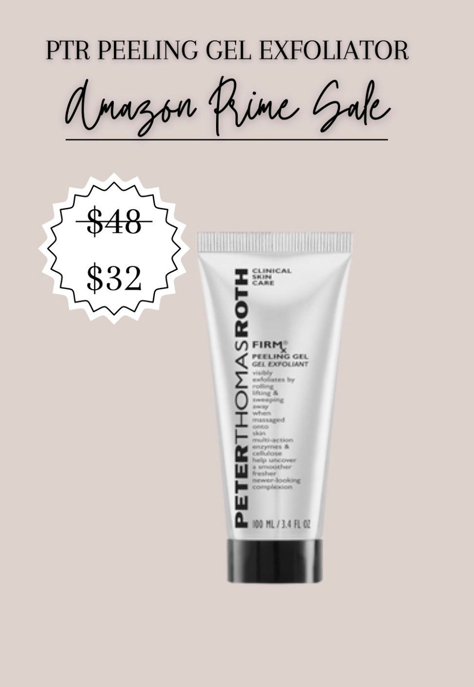Peter Thomas Roth peeling gel exfoliator prime sale

#LTKSaleAlert #LTKBeauty #LTKFindsUnder50