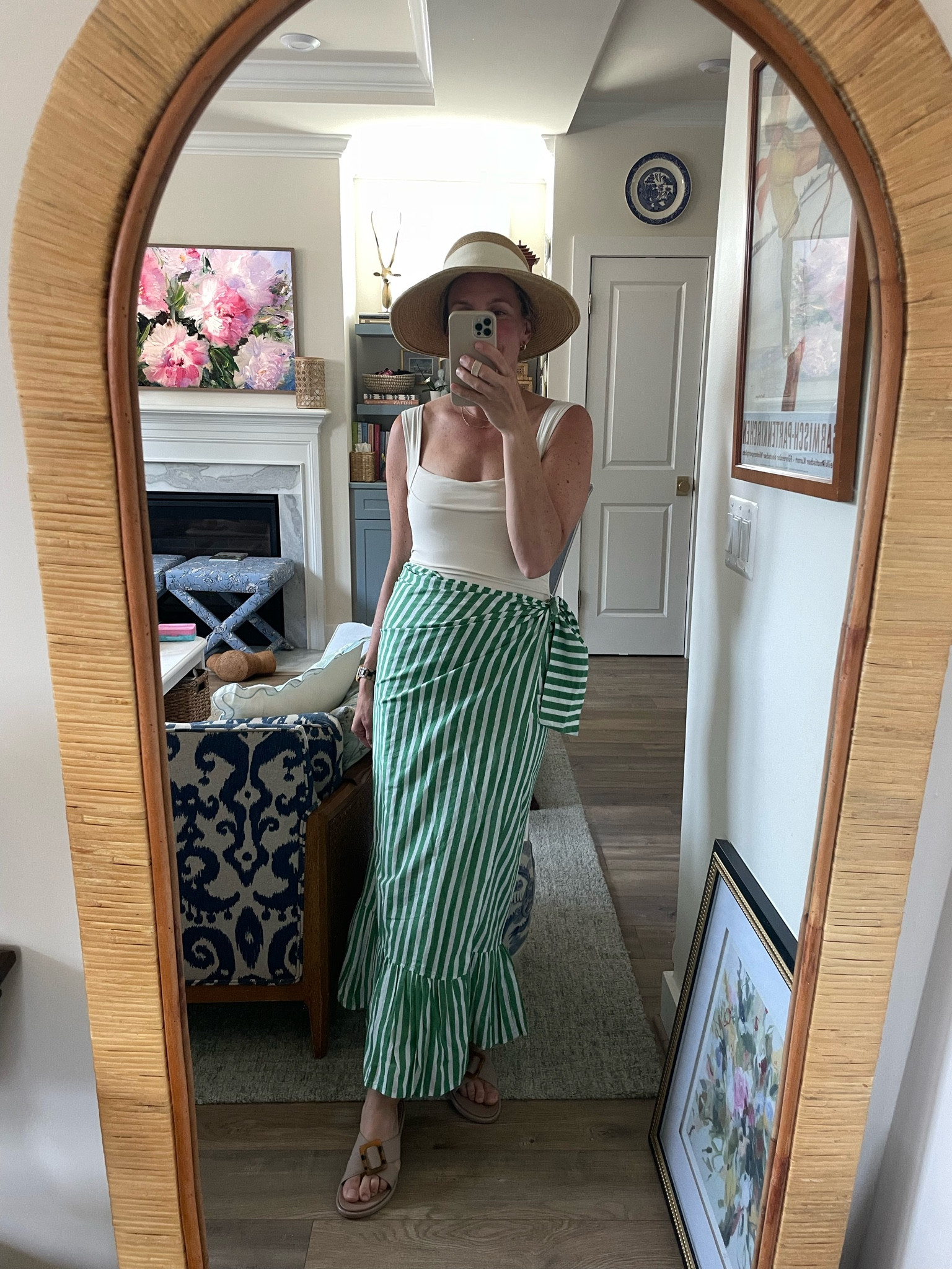 Obsessed with this swimsuit! The square neck and subtle ruching are so flattering. Sarong is so fun too!

#LTKFindsUnder100 #LTKSaleAlert #LTKSwim