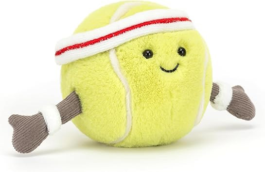 Jellycat Amuseables Tennis Ball Stuffed Toy, 3.5 inches - Tennis Ball Plush for Sports Fans | Amazon (US)