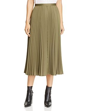 Whistles Kitty Pleated Satin Skirt - 100% Exclusive | Bloomingdale's (US)