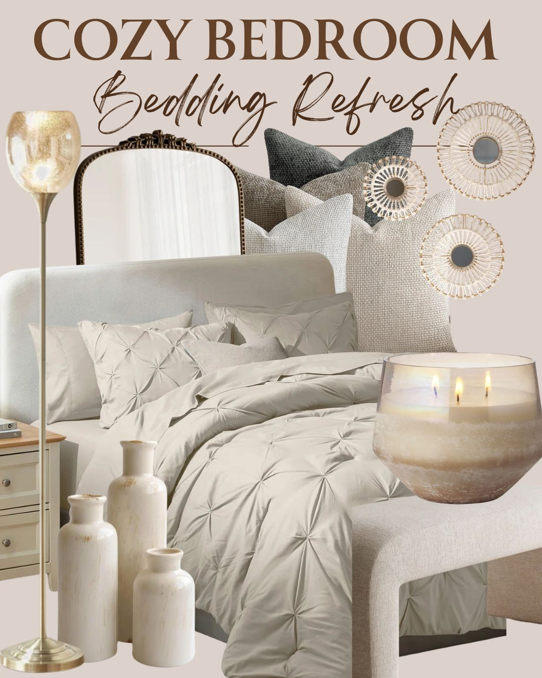  Style a cozy bedding refresh with a fresh bedding set and simple accents that will bring your sleeping space to life! #beddingrefresh #bedset #beddingset #bedroomdecor

 

#LTKHome #LTKSaleAlert #LTKFindsUnder50