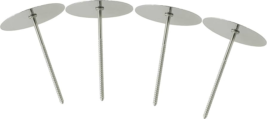 HJ Garden 4pcs 304 Stainless Steel Decorating Nails Flower Nail Flowers Making Tools Cake Cupcake... | Amazon (US)