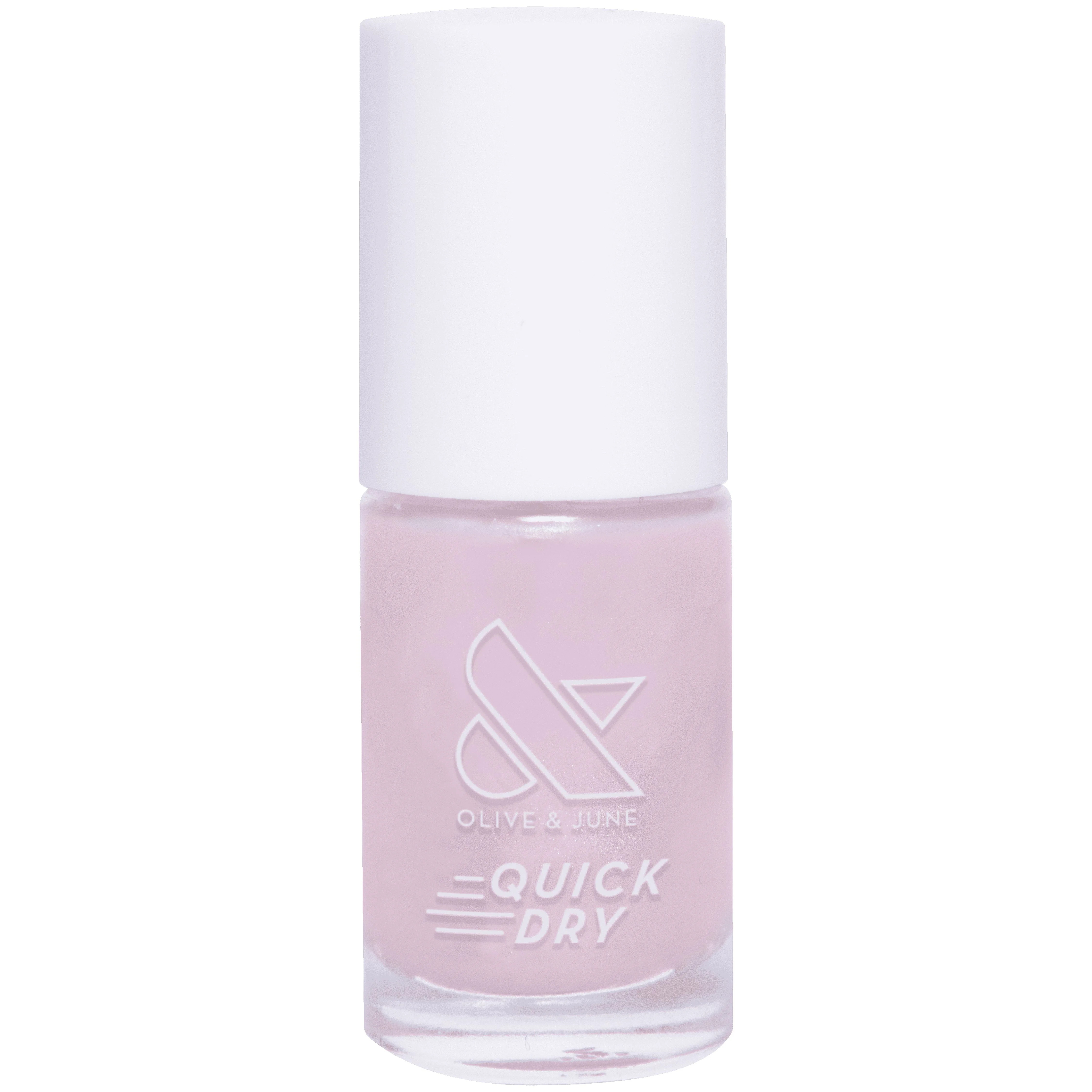 Olive & June Quick Drying Nail Polish, Baroque, Shimmery Pearl White, 0.3 fl oz | Walmart (US)