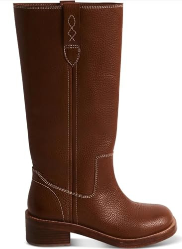 Free People Womens Blaze Pull-On Boots Vintage Tan Leather 9 Medium | Amazon (US)