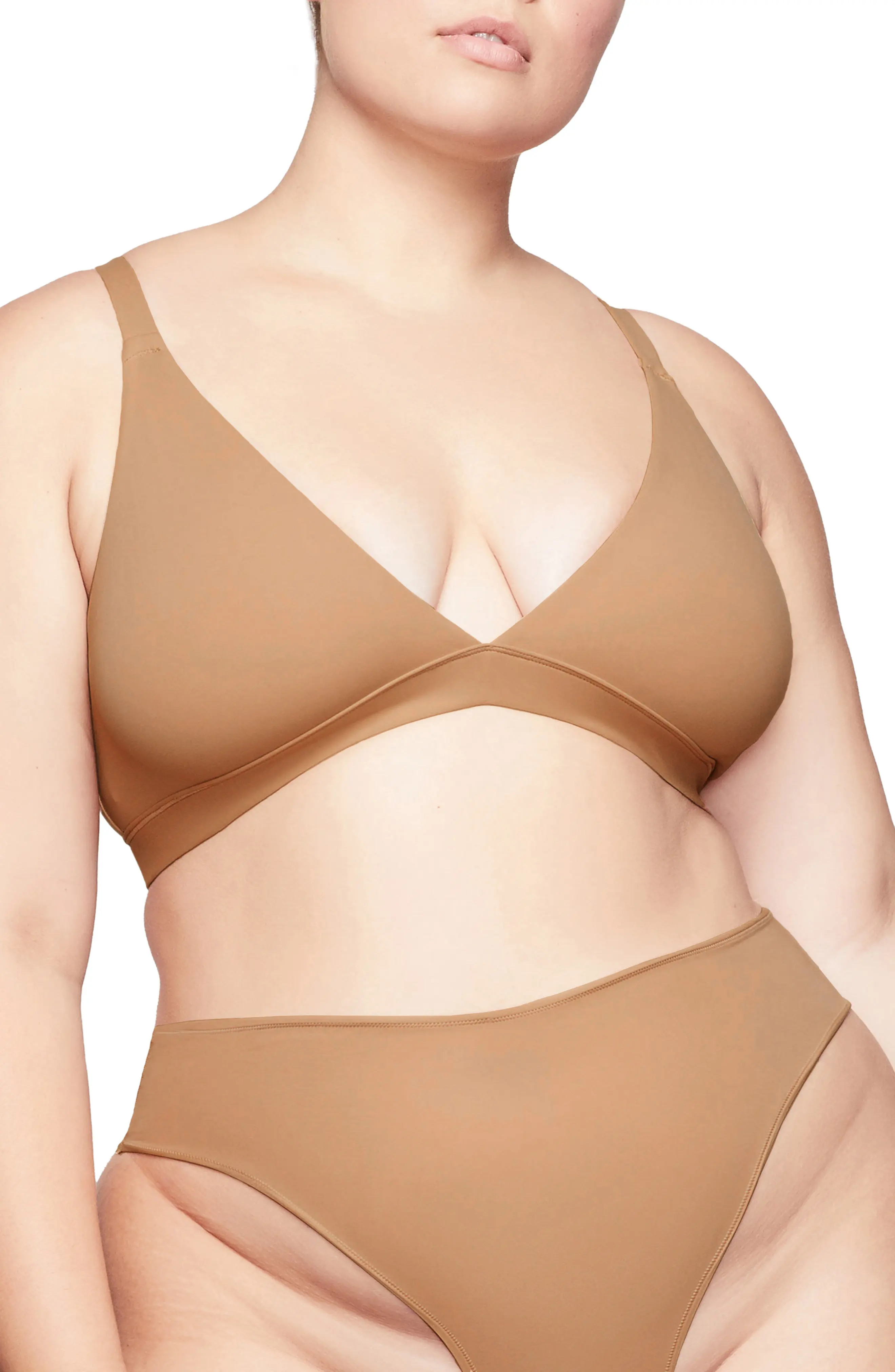 Women's Skims Fits Everybody Triangle Bralette, Size X-Small - Beige | Nordstrom