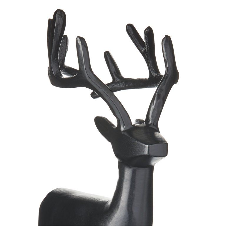 Holiday Time Black Metal Reindeer Tabletop Christmas Decoration, 13" | Walmart (US)