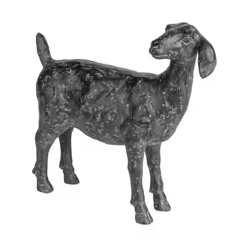 Creative Co-Op Resin Standing Goat Accent Décor with Cast Iron Finish, Black - Walmart.com | Walmart (US)