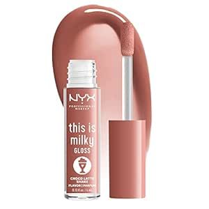 NYX PROFESSIONAL MAKEUP This Is Milky Gloss, Lip Gloss with 12 Hour Hydration, Vegan - Choco Latt... | Amazon (US)