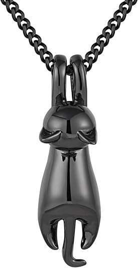 S.Leaf 925 Sterling Silver Cat Necklace Jewelry for Women Trendy Dainty Charm Pendant Necklaces B... | Amazon (US)