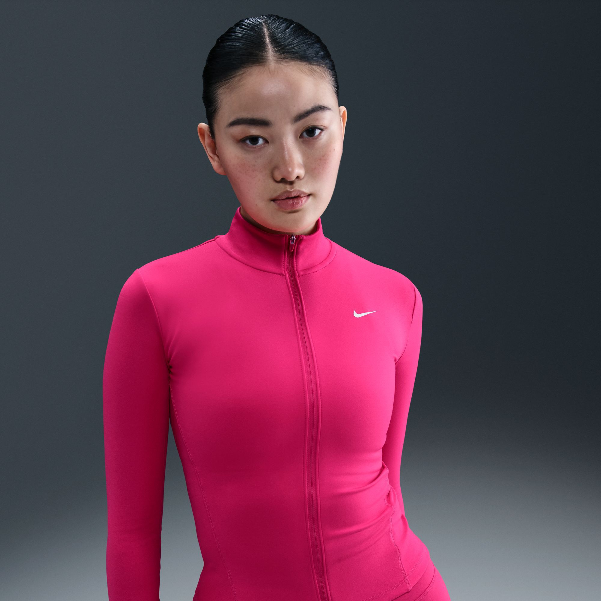 Nike Women's One Fitted Dri-FIT Full-Zip Jacket | Dick's Sporting Goods | DICK'S Sporting Goods