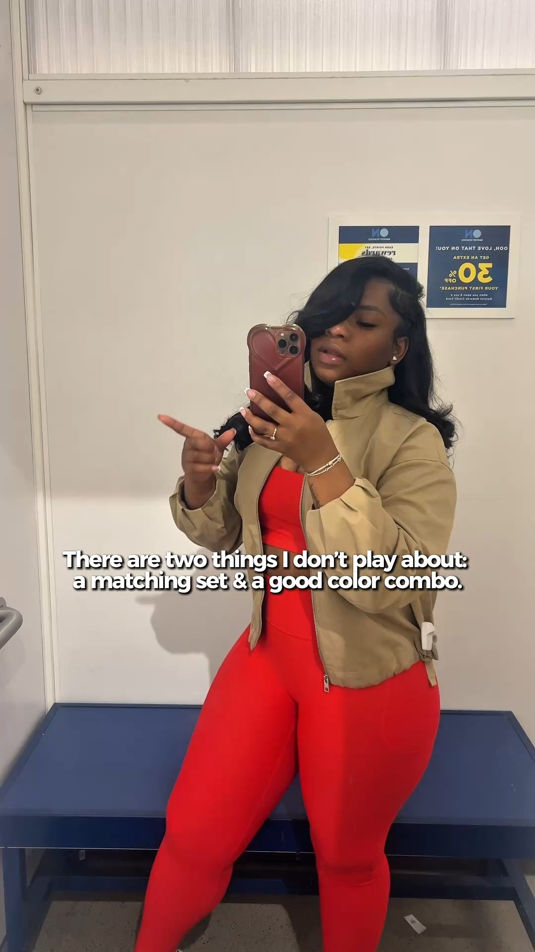 There are two things I don't play about: a matching set and a good color combo.
Red + khaki? Elite.
Petite-curvy approved.
Linked attached 

#LTKSpringSale #LTKootd #LTKgrwm