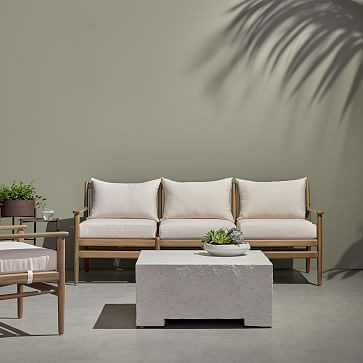 Malfa Outdoor Square Coffee Table (30") | West Elm (US)