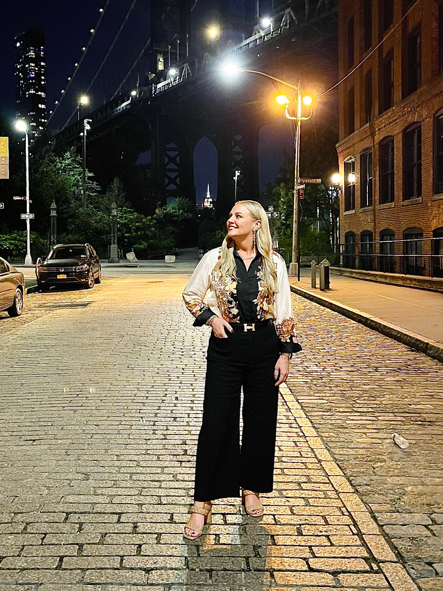 ✨ Night out in NYC! I fell in love with this blouse the minute I saw it! It’s just fabulous in every way! I will wear it with jeans this fall for sure! I suggest sizing down, it’s really big to me. Medium was plenty of room for me. And these famous pants that keep selling out… worth it!! And I now get the hype!! I would size down in them too! And these Target shoes have been worn for 2 years and I still pick them over others! The older I get the more I want to only buy what I love. I’m not into disposable clothes that will only last one wear maybe 2. I’m into quality over quantity. Now that doesn’t mean you can’t find quality for less, you can for sure. Just like these shoes. 24 bucks and 100’s of wears! Just be selective and get what fits and flatters you! Even if you end up with less pieces! 

#LTKSeasonal #LTKover40 #LTKstyletip