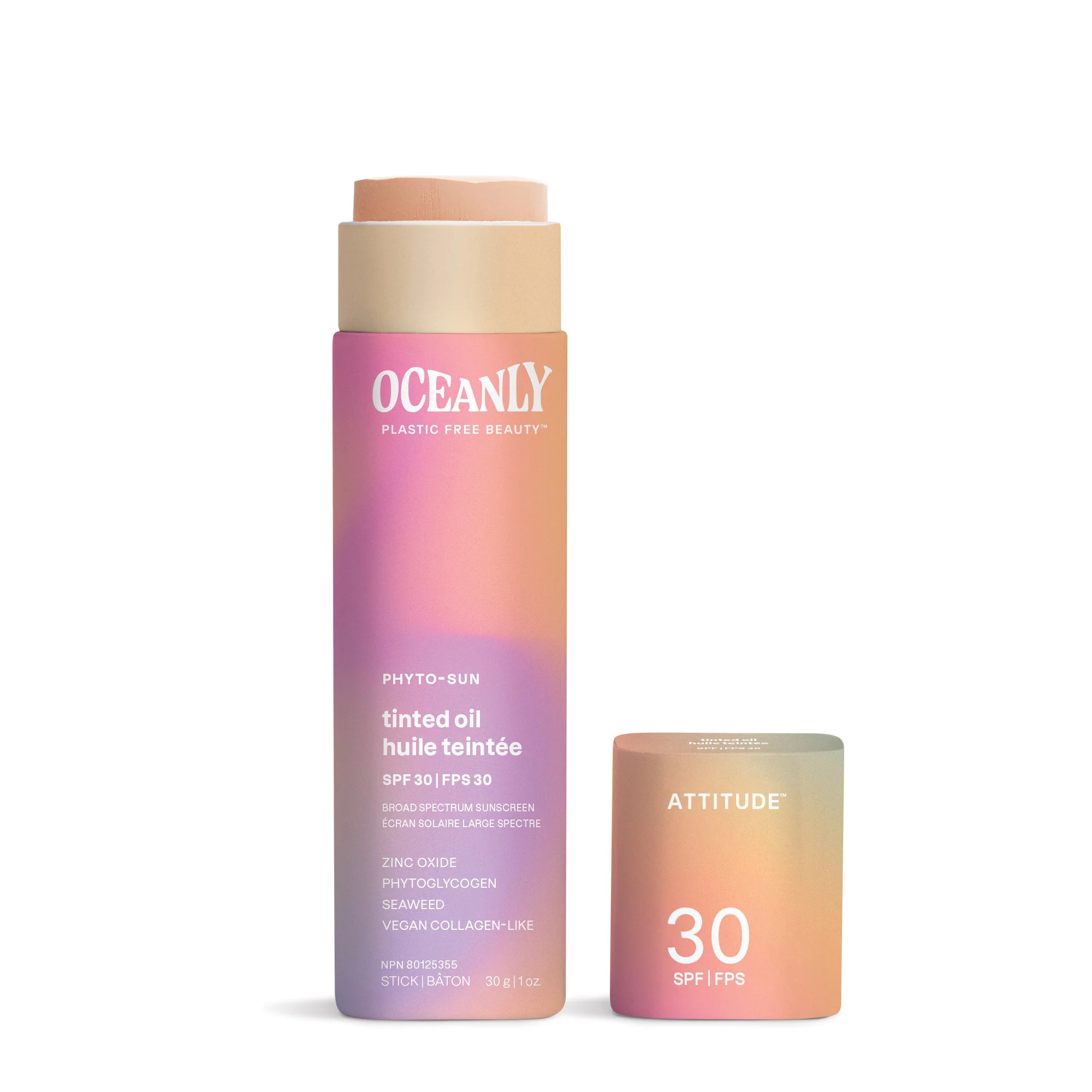 Solid Tinted Oil Spf 30 with Zinc Oxide | ATTITUDE