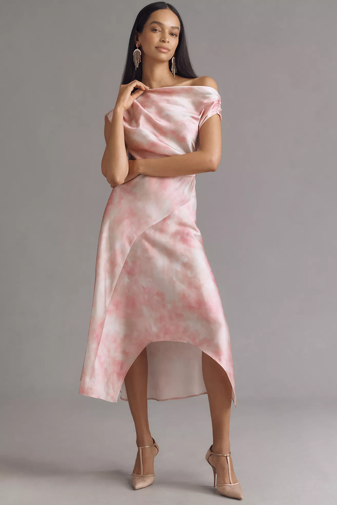 ASTR The Label Mairyn Asymmetrical Slip Dress | Anthropologie (US)