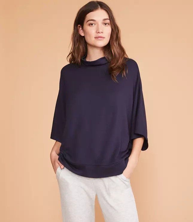 Lou & Grey Signature Softblend Poncho Top | LOFT | LOFT