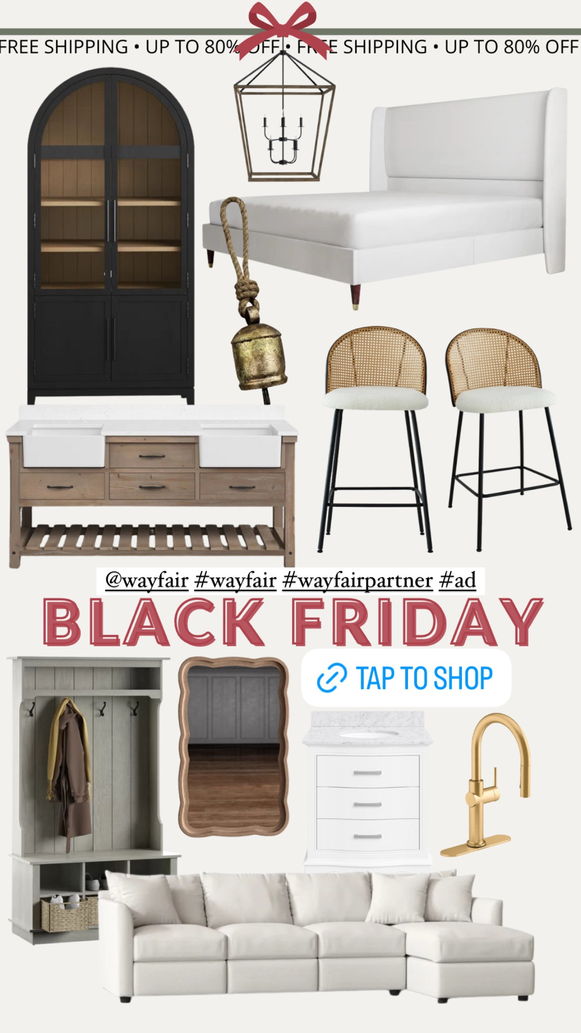 #ad It’s the perfect time to score all my favorite Wayfair picks! ✨ Whether it’s cozy 
furniture, stylish lighting, or holiday decor, Wayfair’s Black Friday sale has everything up 
to 80% off with FREE shipping. Don’t miss out on these deals — get your space 
holiday-ready! @Wayfair #Wayfair #WayfairPartner 

#LTKCyberWeek #LTKHoliday #LTKSeasonal