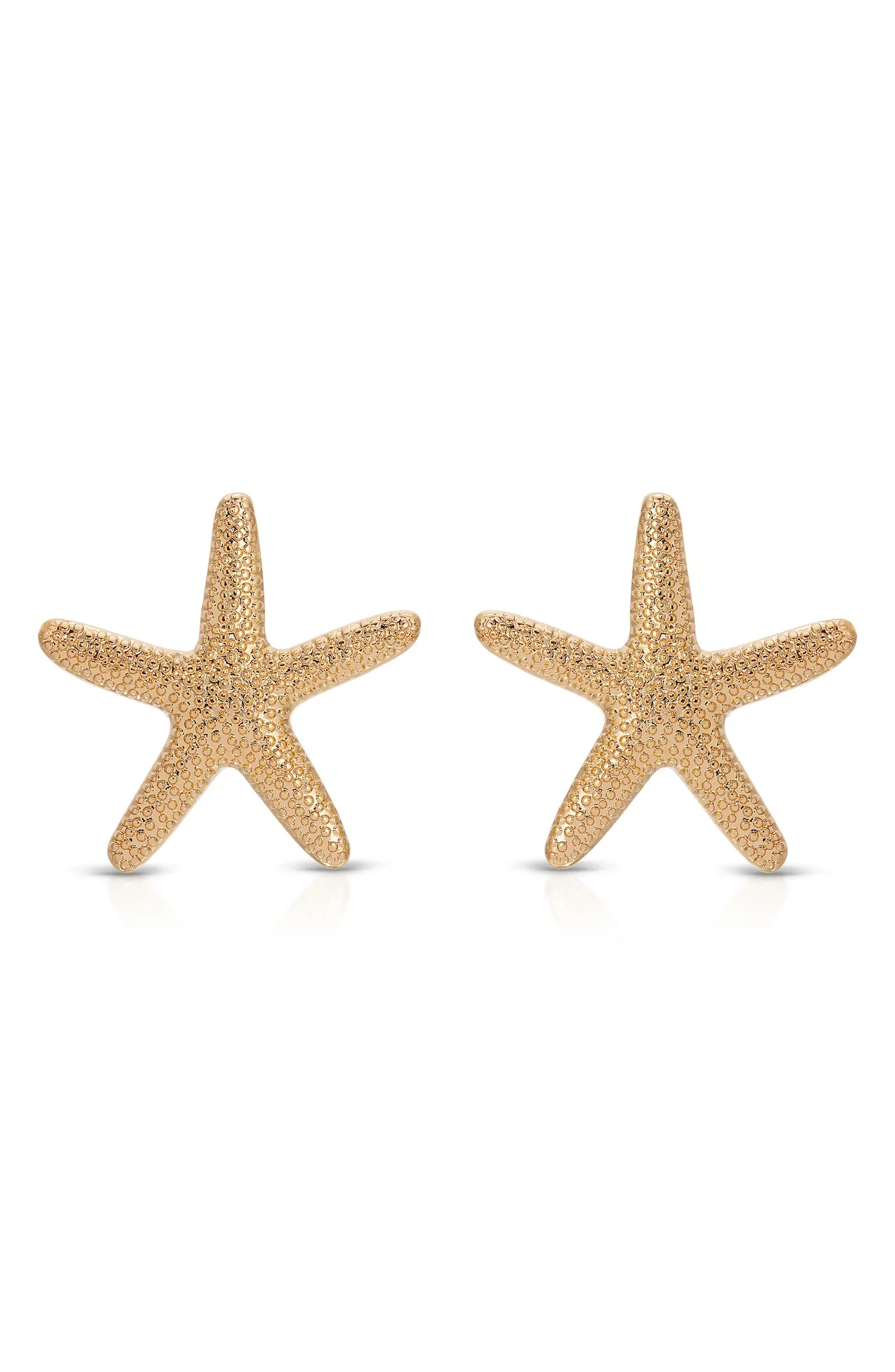 Ettika Large Starfish Stud Earrings | Nordstrom | Nordstrom
