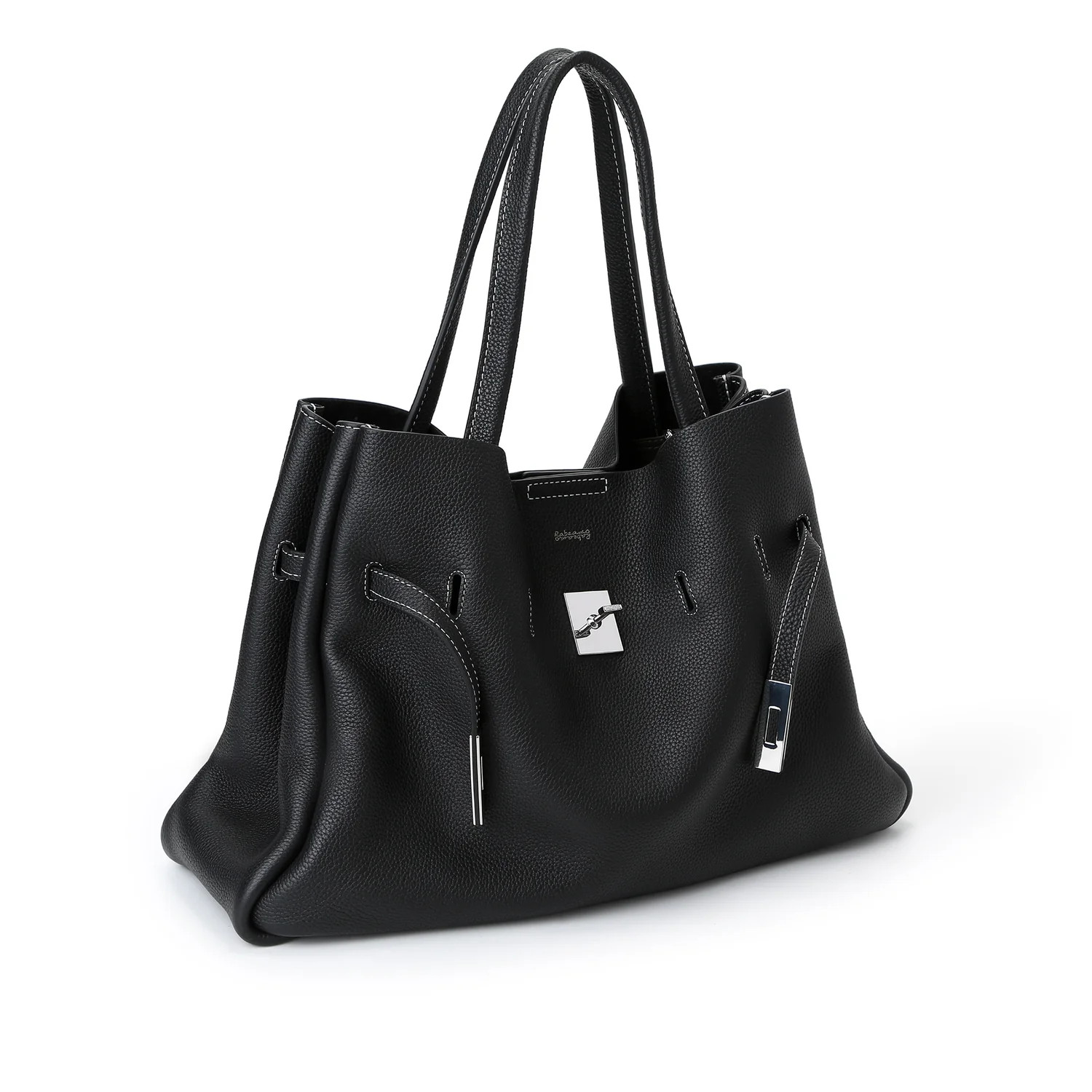 SAOIRSE Belt Soft Structural Shoulder Tote Large | RABEANCO