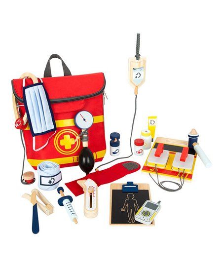 hauck Red & Yellow Emergency Backpack Play Set | Zulily