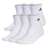 adidas Mens Athletic Cushioned Quarter Socks (6-pair) | Amazon (US)