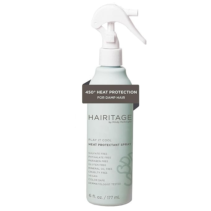 Hairitage Heat Protectant Spray for Hair - Up to 450 Degree Protection + Hydrates + Strengthens H... | Amazon (US)