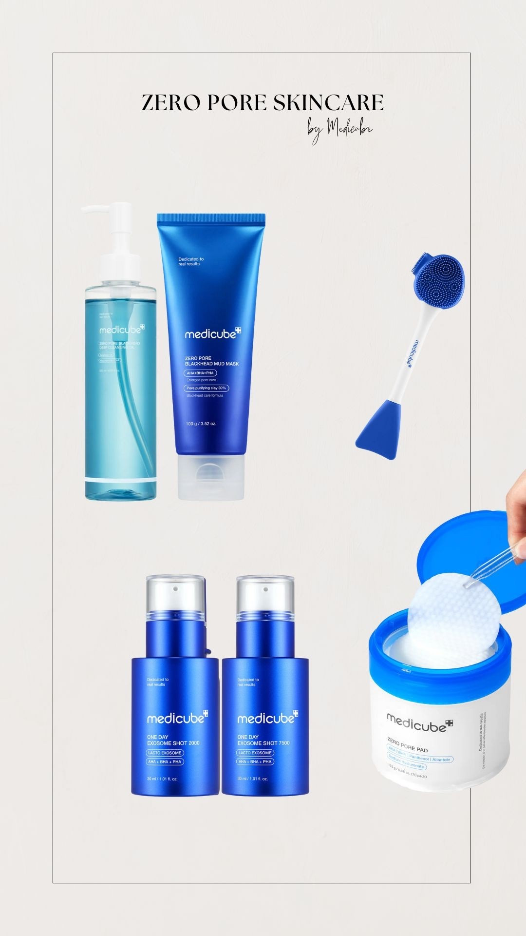 Zero pore skincare line from medicube. Excellent for skin texture 🩷

#LTKBeauty #LTKFindsUnder50