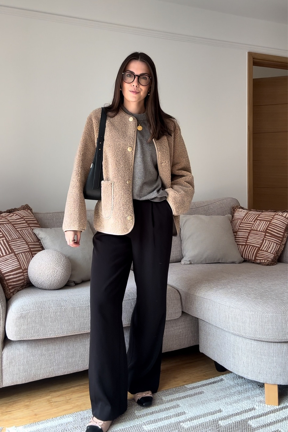 Borg teddy jacket 🐻🍂 autumn workwear outfit! 

#FashionMonth #LTKautumn #LTKuk