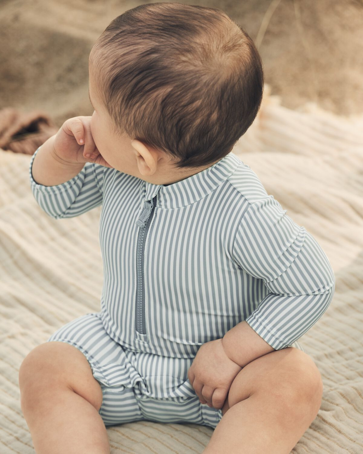 Baby Recycled Long Sleeve Rashguard Swimsuit | Carter's Inc