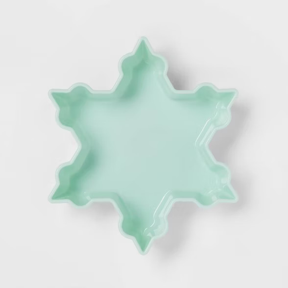4oz Plastic Snowflake Figural Bowl Green - Wondershop™ | Target