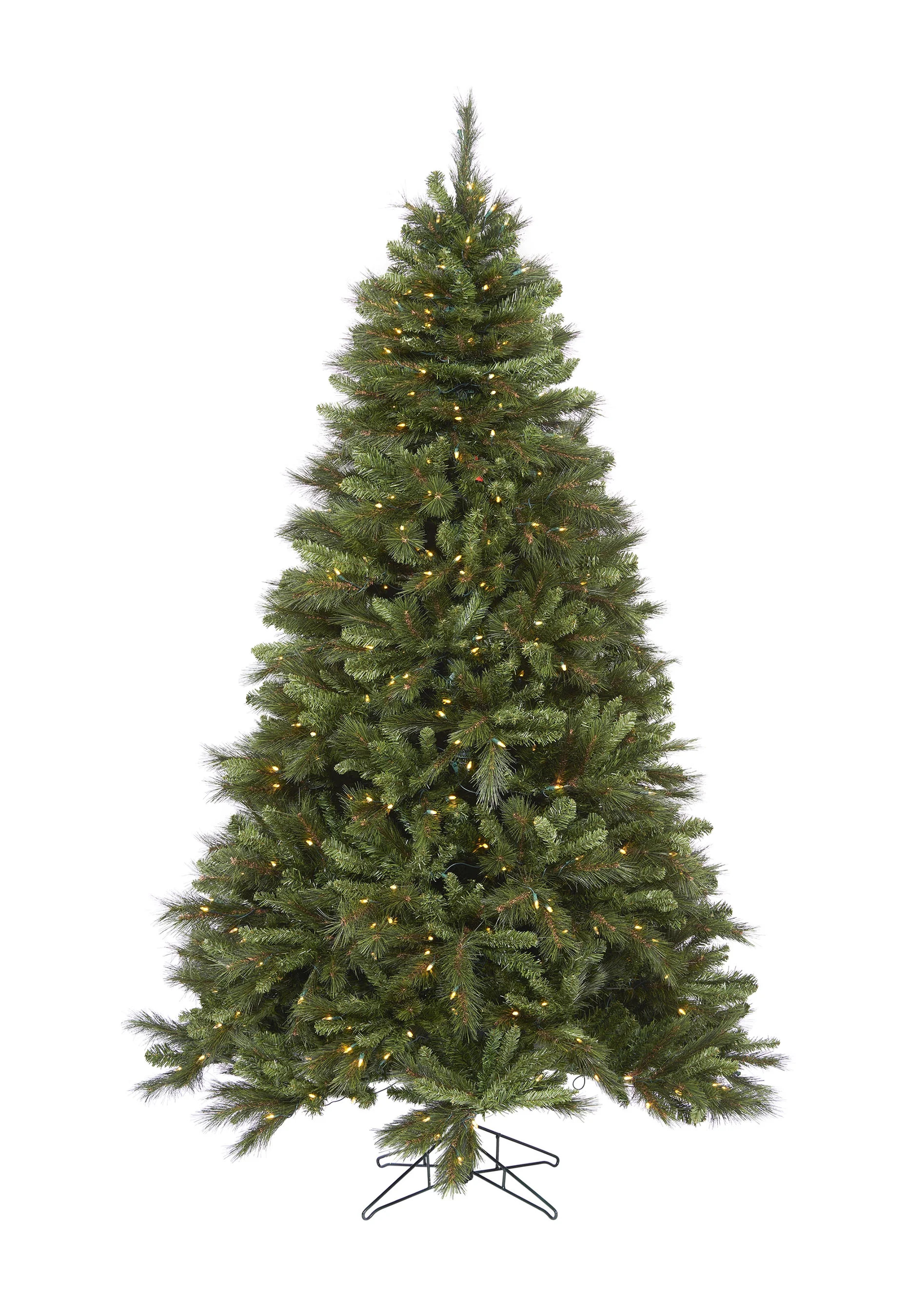 7.5' Pre-Lit Denali Fir Green Artificial Christmas Tree with 500 Warm White LED Lights and Stand,... | Walmart (US)