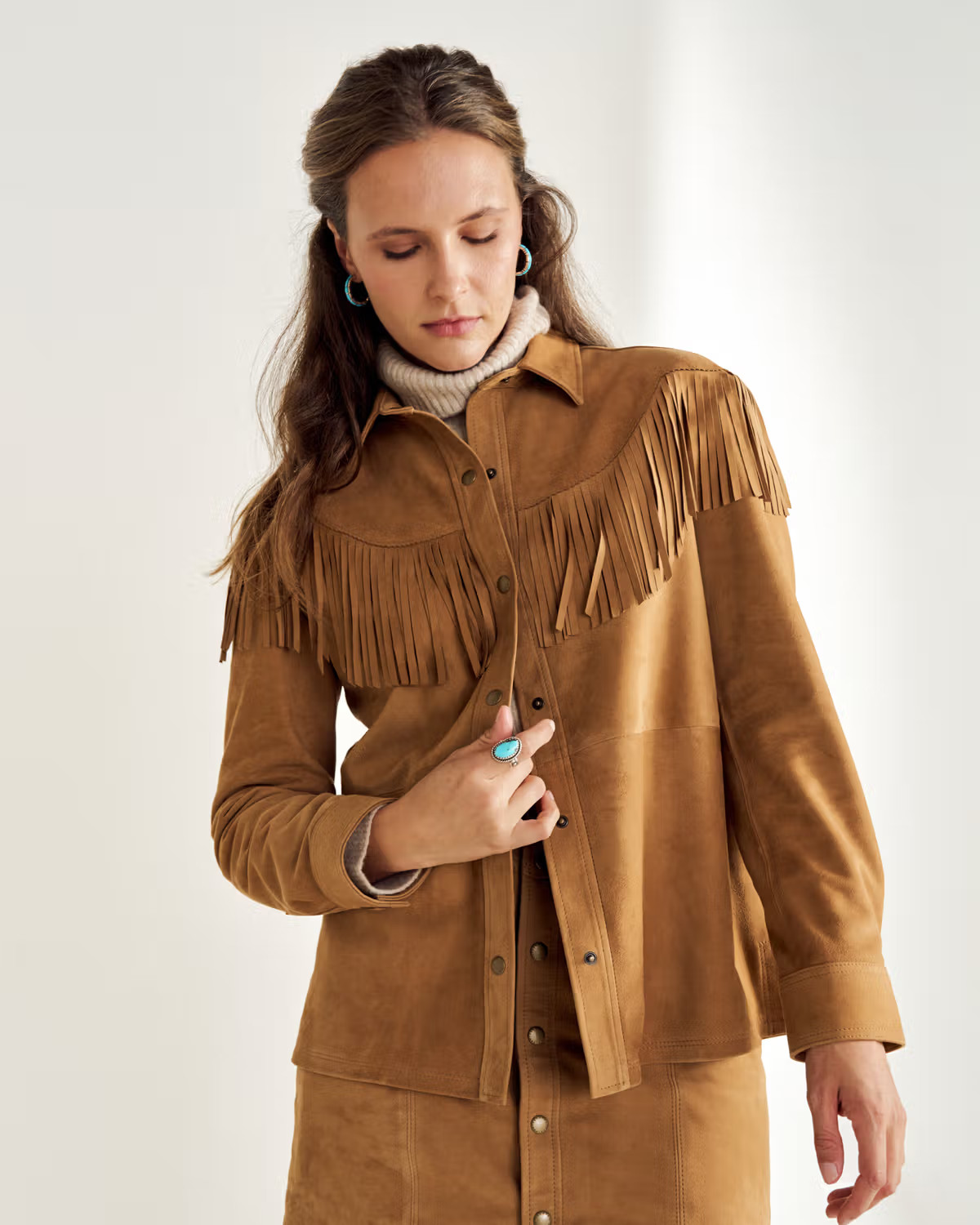 Women's Suede Shacket | Tecovas