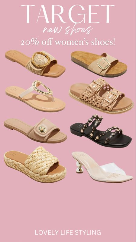 20% off Target women’s shoes 
Summer sandals 
Look for less sandals 


#LTKshoecrush #LTKsalealert #LTKSeasonal