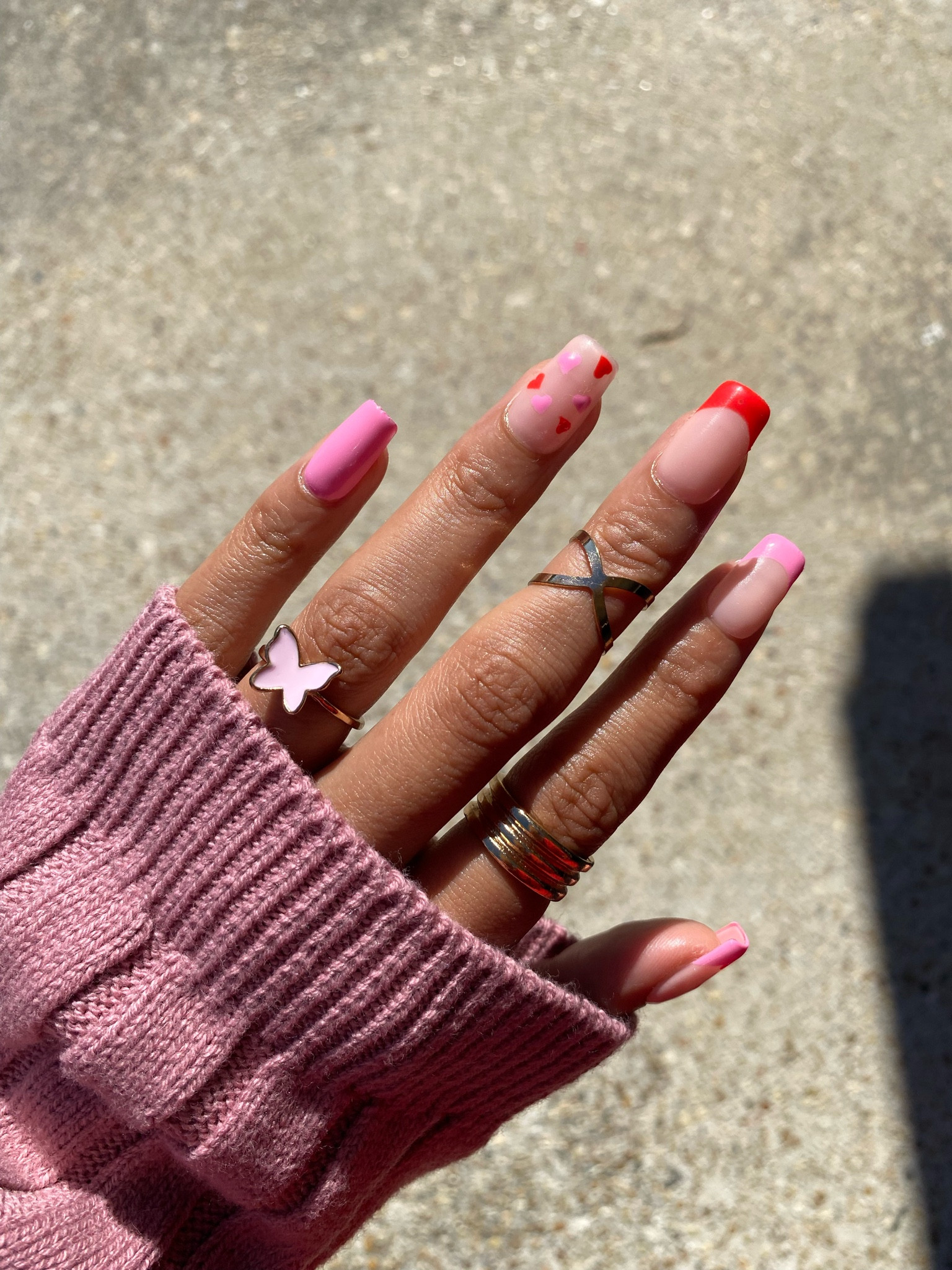 Pink and red heart, French tip Valentine’s Day nail inspo

#LTKbeauty #LTKFind #LTKGiftGuide
