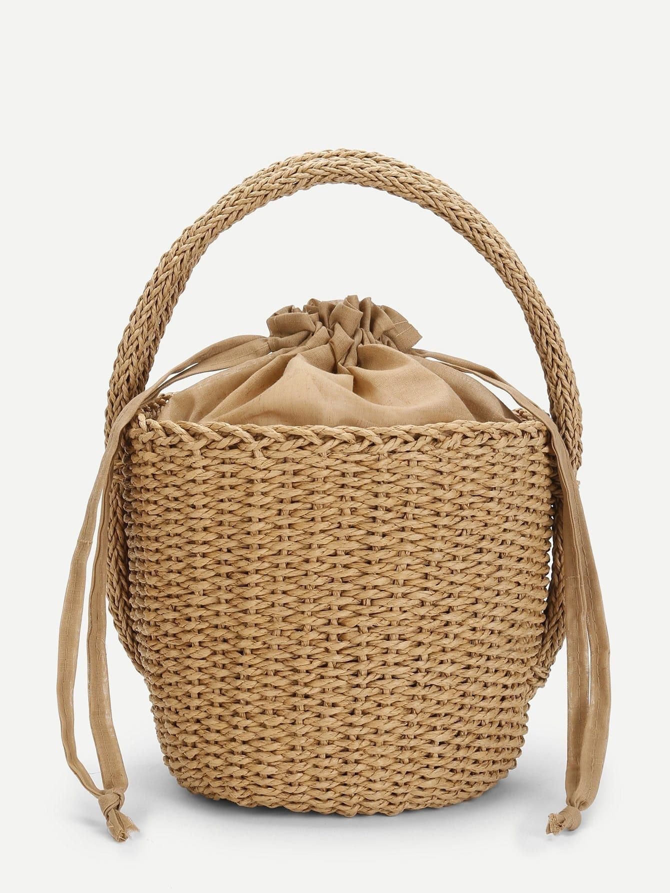 Straw Bucket Bag | ROMWE
